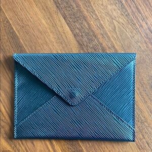 Louis vuitton - Black Textured Envelope Clutch